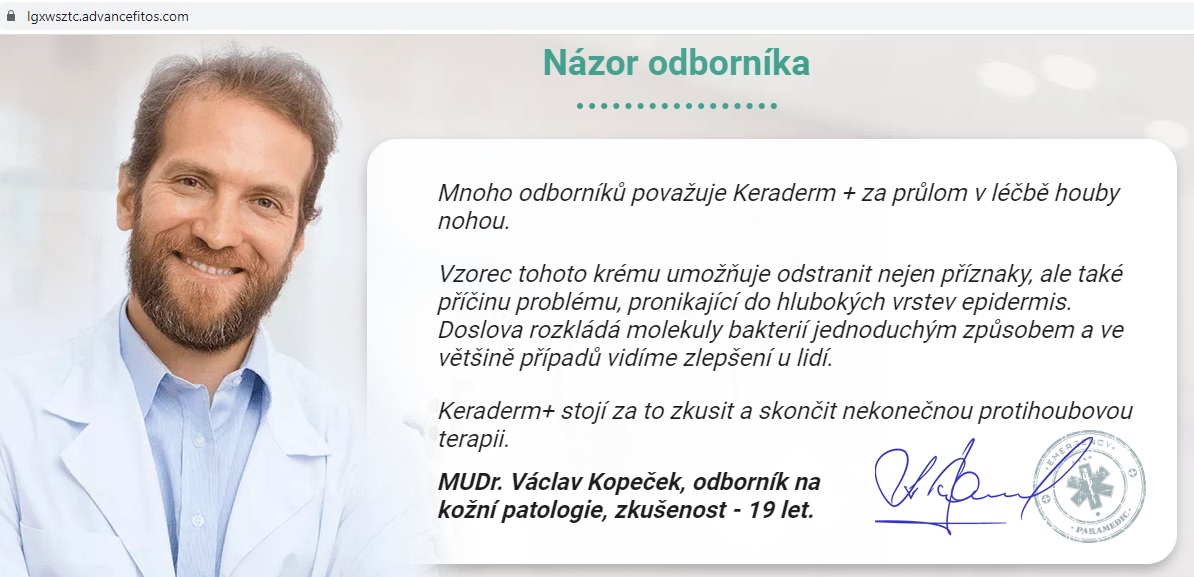 Česká recenze na Keraderm+