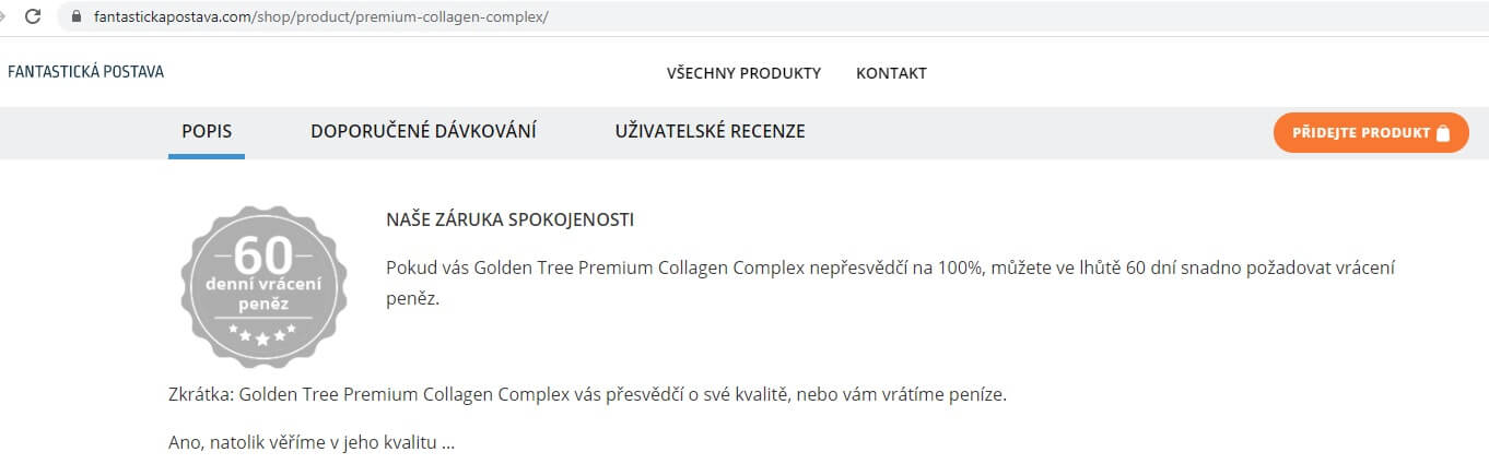 Golden Tree Premium Collagen Complex - slib