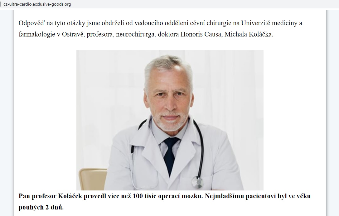 Česká reklama na Ultra Cardio+